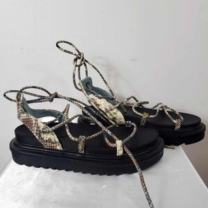 Platform Gladiator Strappy Sandals US 9